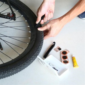 14 in 1 Bicycle Flat Tire Repair Patch Glue Lever Cement Tyre Rubber Tube Kit