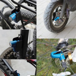 Motorcycle Bike Bicycle Security Safe Disk Disc Wheel Lock Brake Rotor Lock