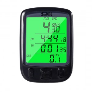 Cycle Bicycle Bike LCD Computer Odometer Speedometer With Backlight