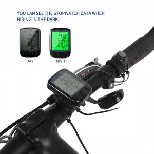Cycle Bicycle Bike LCD Computer Odometer Speedometer With Backlight