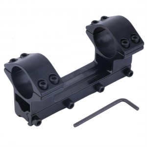 1'' Integrated Dual Ring Round Top Dovetail Torch Scope Mount 11mm Rail
