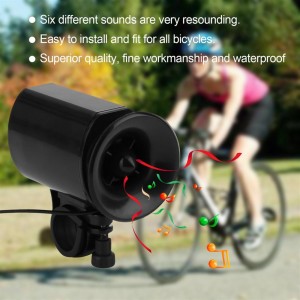 6 Sounds Ultra-loud Bicycle Bike Electronic Bell Horn Strong Sound Horn