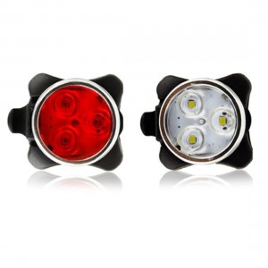 Waterproof Bicycle Bike Lights Front Rear Tail Light Lamp USB Rechargeable