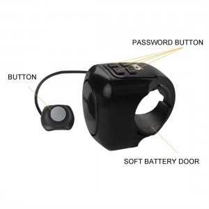 Loud Sound Cycling Electric Bicycle Horn Password Bell Alarm Anti-theft Lock