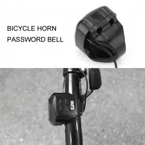 Loud Sound Cycling Electric Bicycle Horn Password Bell Alarm Anti-theft Lock