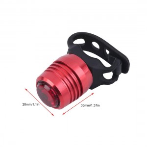 USB Rechargeable 3-Mode Bike Bicycle Tail Rear Warning Red Light Lamp