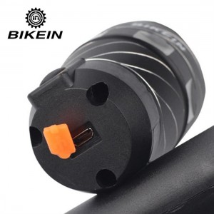 BIKEIN-A55LT T6 Bicycle Dimmable Headlight USB Rechargeable Caution Night Lamp