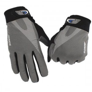 Breathable Full Finger Cycling Gloves with Anti-slip & Screen-touchable Design