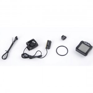 Ku Ao SD-58  Multi Function Waterproof Odometer Speed Meter Black