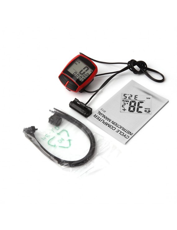 Multifunctional XC Shell Backlight Wire Bike Bicycle Computer Odometer Pedometer