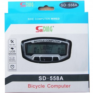 SUNDING SD-558A Wireless Waterproof Odometer Speedometer