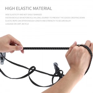72cm Durable Bike Bicycle Hook Tie Bungee Elastic Cord Luggage Strap Rope