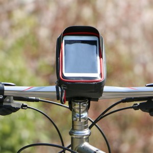 WHEEL UP 360 Degree 6 Inch Waterproof Mobile Phone Pouch Touch Screen Bike Bag