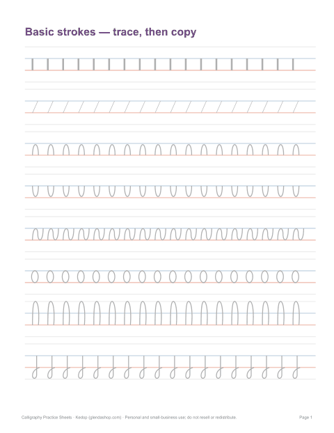 Preview of the first page of Stroke drills (PDF)